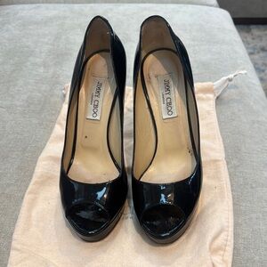 Jimmy Choo Black Patent Leather Heels